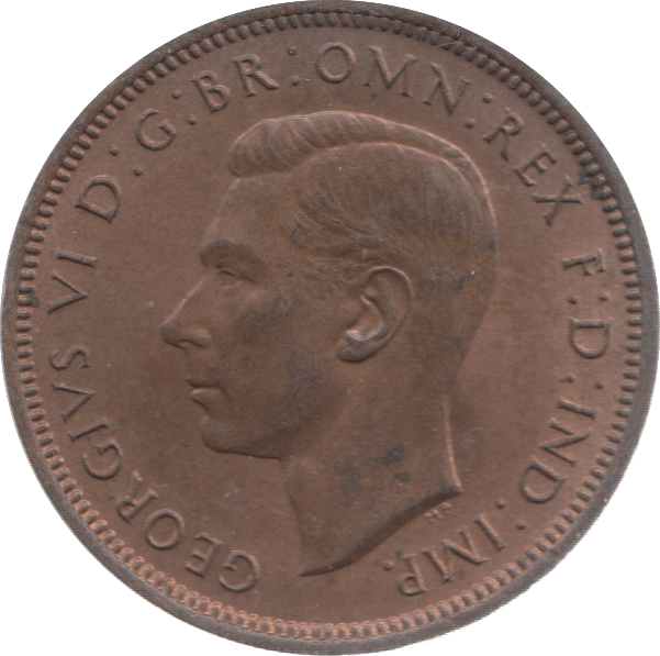 1945 HALFPENNY ( UNC ) 26 - Halfpenny - Cambridgeshire Coins