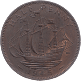 1945 HALFPENNY ( UNC ) 5 - Halfpenny - Cambridgeshire Coins