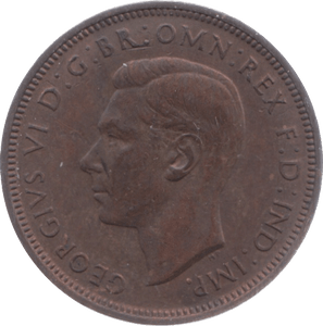 1945 HALFPENNY ( UNC ) 5 - Halfpenny - Cambridgeshire Coins