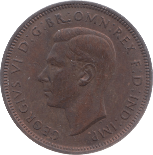1945 HALFPENNY ( UNC ) 5 - Halfpenny - Cambridgeshire Coins