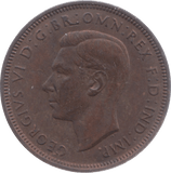 1945 HALFPENNY ( UNC ) 5 - Halfpenny - Cambridgeshire Coins