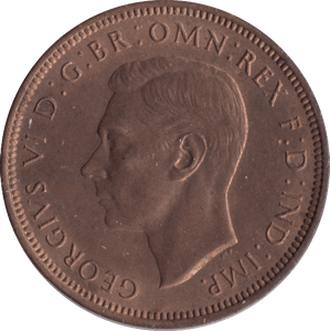 1945 HALFPENNY ( UNC ) - Halfpenny - Cambridgeshire Coins
