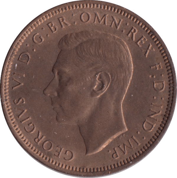 1945 HALFPENNY ( UNC ) - Halfpenny - Cambridgeshire Coins