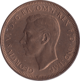 1945 HALFPENNY ( UNC ) - Halfpenny - Cambridgeshire Coins
