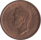 1945 HALFPENNY ( UNC ) - Halfpenny - Cambridgeshire Coins