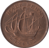 1945 HALFPENNY ( UNC ) - Halfpenny - Cambridgeshire Coins