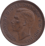 1945 HALFPENNY ( UNC ) - Halfpenny - Cambridgeshire Coins