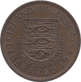 1945 JERSEY 1/12 OF A SHILLING - WORLD COINS - Cambridgeshire Coins