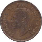 1945 PENNY SOUTH AFRICA - WORLD COINS - Cambridgeshire Coins