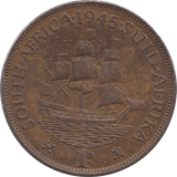 1945 PENNY SOUTH AFRICA - WORLD COINS - Cambridgeshire Coins
