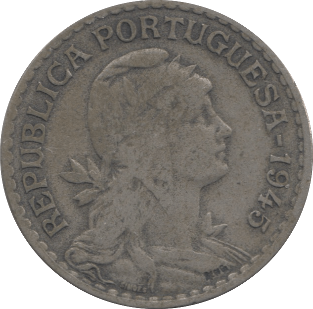 1945 PORTUGAL ONE ESCUDO - WORLD COINS - Cambridgeshire Coins