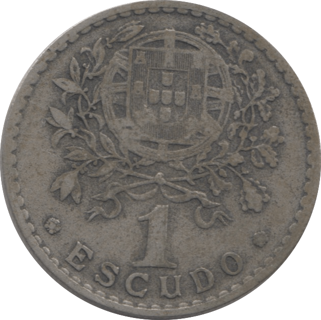 1945 PORTUGAL ONE ESCUDO - WORLD COINS - Cambridgeshire Coins