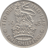 1945 SHILLING ( AUNC ) 4 ENGLAND - Shilling - Cambridgeshire Coins
