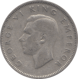 1945 SHILLING NEW ZEALAND SILVER - SILVER WORLD COINS - Cambridgeshire Coins