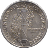 1945 SILVER 1 DIME USA - SILVER WORLD COINS - Cambridgeshire Coins