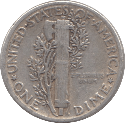 1945 SILVER 1 DIME USA - SILVER WORLD COINS - Cambridgeshire Coins