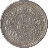 1945 SILVER 1/4 RUPEE INDIA - SILVER WORLD COINS - Cambridgeshire Coins