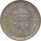 1945 SILVER 1/4 RUPEE INDIA - SILVER WORLD COINS - Cambridgeshire Coins