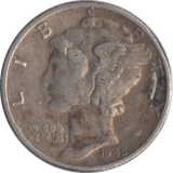 1945 SILVER DIME USA - WORLD COINS - Cambridgeshire Coins