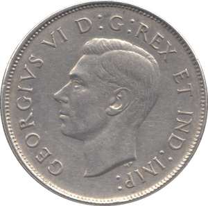 1945 SILVER FIFTY CENTS CANADA - SILVER WORLD COINS - Cambridgeshire Coins