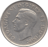 1945 SILVER FIFTY CENTS CANADA - SILVER WORLD COINS - Cambridgeshire Coins