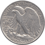 1945 SILVER HALF DOLLAR USA A - WORLD SILVER COINS - Cambridgeshire Coins