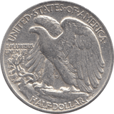 1945 SILVER HALF DOLLAR USA B - WORLD SILVER COINS - Cambridgeshire Coins