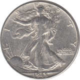 1945 SILVER HALF DOLLAR USA B - WORLD SILVER COINS - Cambridgeshire Coins