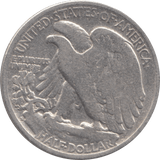 1945 SILVER HALF DOLLAR USA C - WORLD SILVER COINS - Cambridgeshire Coins