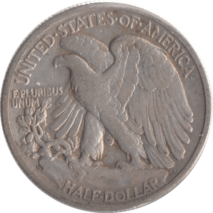 1945 SILVER HALF DOLLAR USA - SILVER WORLD COINS - Cambridgeshire Coins