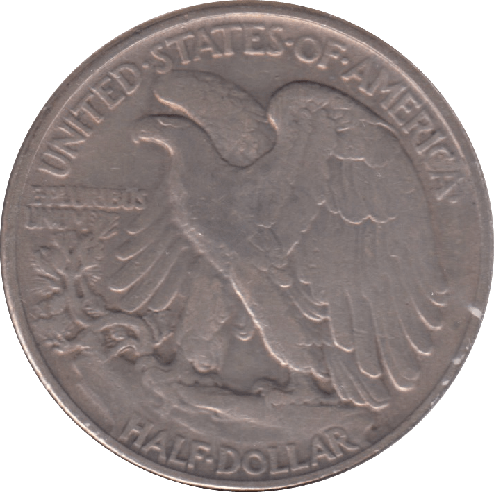 1945 SILVER HALF DOLLAR USA - SILVER WORLD COINS - Cambridgeshire Coins