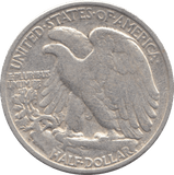 1945 SILVER HALF DOLLAR USA - SILVER WORLD COINS - Cambridgeshire Coins