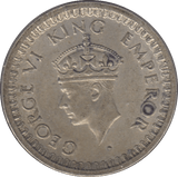 1945 SILVER HALF RUPEE INDIA - SILVER WORLD COINS - Cambridgeshire Coins