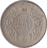 1945 SILVER INDIA 1 RUPEE - SILVER WORLD COINS - Cambridgeshire Coins