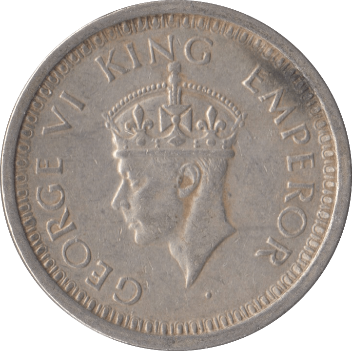 1945 SILVER INDIA 1 RUPEE - SILVER WORLD COINS - Cambridgeshire Coins