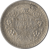 1945 SILVER INDIA 1/4 RUPEE - SILVER WORLD COINS - Cambridgeshire Coins