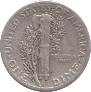 1945 SILVER USA ONE DIME 1 - SILVER WORLD COINS - Cambridgeshire Coins