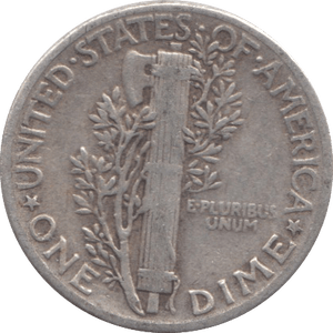 1945 SILVER USA ONE DIME - SILVER WORLD COINS - Cambridgeshire Coins