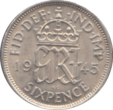 1945 SIXPENCE ( UNC ) 4 - Sixpence - Cambridgeshire Coins