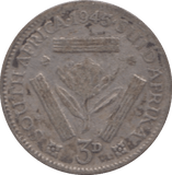 1945 SOUTH AFRICA THREEPENCE - WORLD COINS - Cambridgeshire Coins