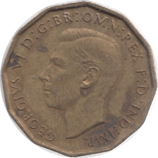 1945 THREEPENCE ( UNC ) 23 - Threepence - Cambridgeshire Coins