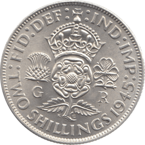 1945 TWO SHILLINGS ( UNC ) 26 - TWO SHILLING - Cambridgeshire Coins