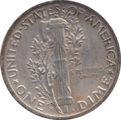 1945 USA SILVER DIME 10 CENTS - SILVER WORLD COINS - Cambridgeshire Coins