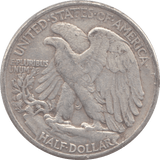 1945 USA SILVER HALF DOLLAR - WORLD COINS - Cambridgeshire Coins