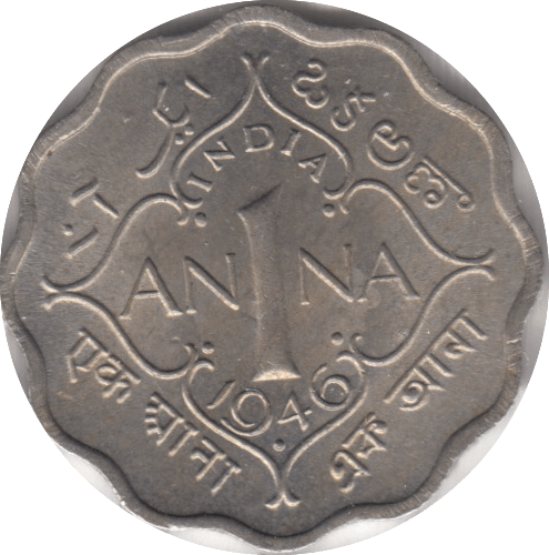 1946 1 ANNA BRITISH INDIA - WORLD COINS - Cambridgeshire Coins