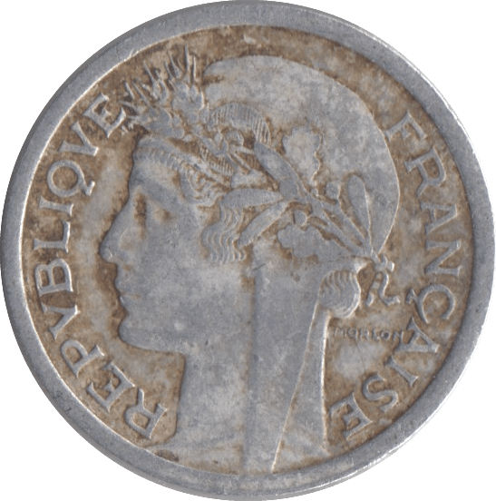 1946 1 FRANC FRANCE - SILVER WORLD COINS - Cambridgeshire Coins