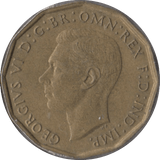 1946 BRASS THREEPENCE ( AUNC ) - Threepence - Cambridgeshire Coins