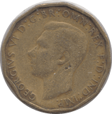 1946 BRASS THREEPENCE ( FAIR ) 2 - Threepence - Cambridgeshire Coins