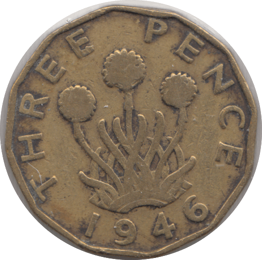 1946 BRASS THREEPENCE ( FAIR ) 2 - Threepence - Cambridgeshire Coins