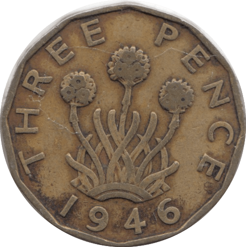 1946 BRASS THREEPENCE ( GF ) 3 - Threepence - Cambridgeshire Coins